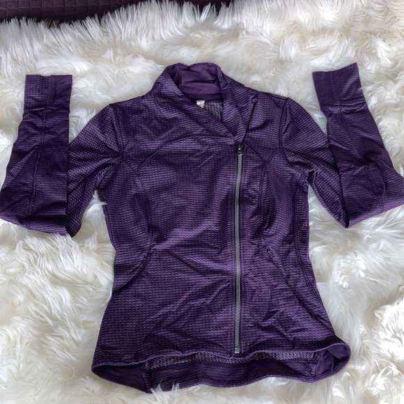 LULULEMON Dark Purple Precision Asymmetrical Zip Jacket 6 - Picture 10 of 16